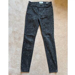 Frame Le Skinny De Jeanne snake print Jeans